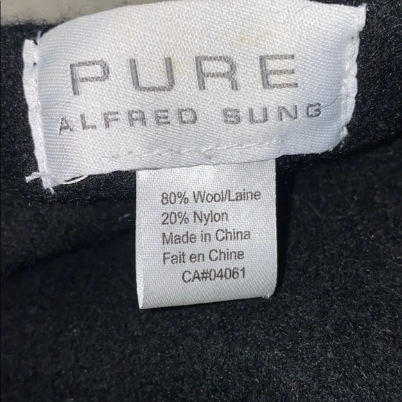 Alfred Sung black wool  berret - Picture 2 of 6